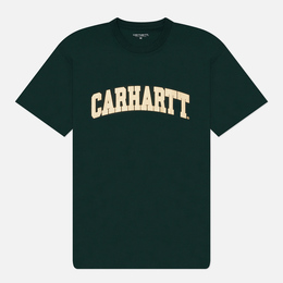 Carhartt WIP: Зелёная футболка 