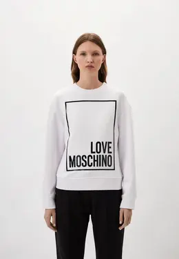 Love Moschino: Белый свитшот 