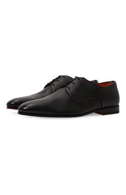 Santoni: Чёрные туфли 