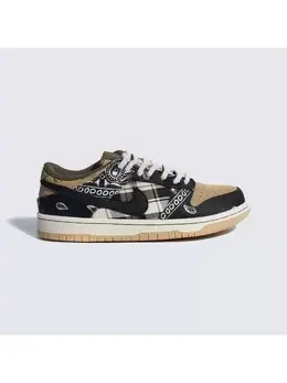 Nike: Коричневые кроссовки SB Dunk Low