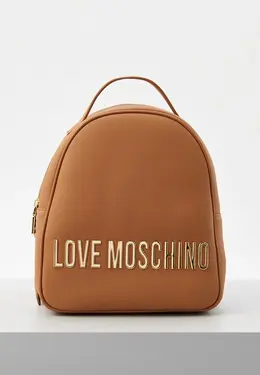 Love Moschino: Коричневый рюкзак