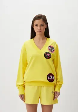 Love Moschino: Жёлтый свитшот 