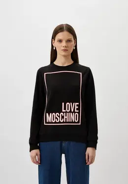 Love Moschino: Чёрный свитшот 