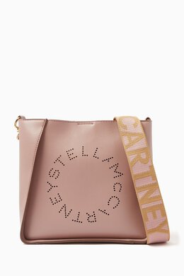 Stella McCartney: Розовая сумка Stella Logo