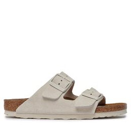 Birkenstock: Белые шлёпанцы Arizona