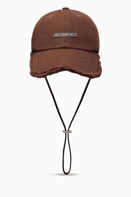 Jacquemus: Коричневая кепка La Casquette