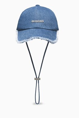 Jacquemus: Голубая кепка La Casquette