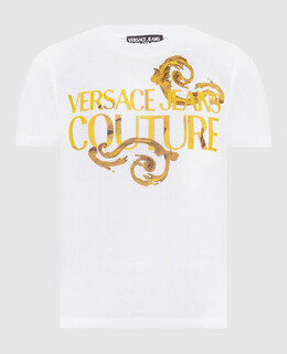 Versace Jeans Couture: Белая футболка 