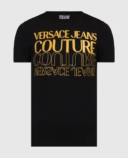 Versace Jeans Couture: Чёрная футболка 