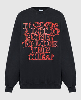 Vetements: Чёрный свитшот 