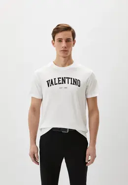 Valentino: Белая футболка 