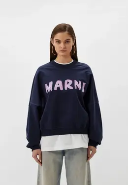 Marni: Синий свитшот 