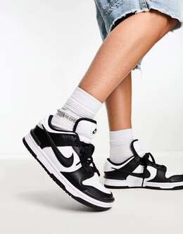 Nike: Чёрные кроссовки  Dunk