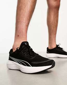 PUMA: Чёрные кроссовки 
