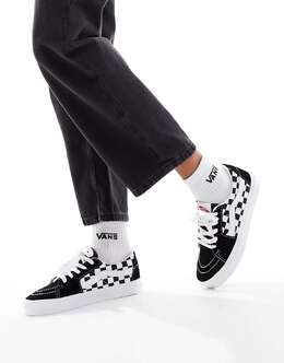 Vans: Чёрные кроссовки  Sk8 Low