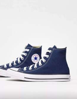 Converse: Тёмные кроссовки  Chuck Taylor All Star Hi