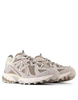 New Balance: Серые кроссовки 