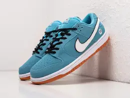 Nike: Голубые кеды SB Dunk Low