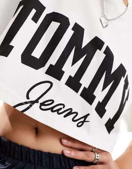 Tommy Jeans: Белая футболка