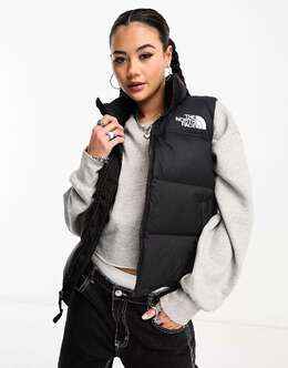 The North Face: Чёрный жилет  1996 Retro Nuptse