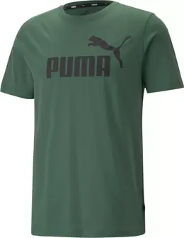 PUMA: Зелёная футболка Essentials