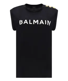 Balmain: Хлопковая футболка