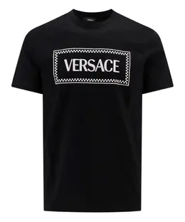 Versace: Футболка с вышивкой 