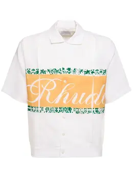 RHUDE: Льняная рубашка 