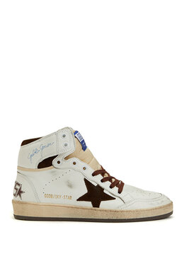 Golden Goose: Белые кроссовки  Sky Star