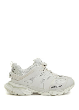 Balenciaga: Белые кроссовки Triple S