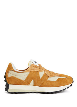 New Balance: Жёлтые кроссовки  327
