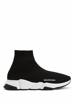 Balenciaga: Чёрные кроссовки  Speed LT