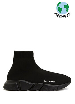 Balenciaga: Чёрные кроссовки  Speed LT