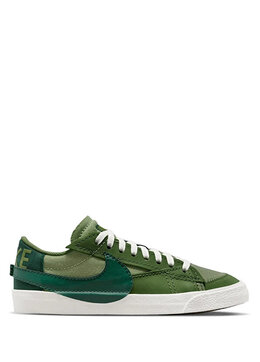 Nike: Зелёные кроссовки Blazer Low 77