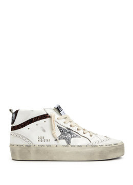 Golden Goose: Коричневые кроссовки  Mid Star