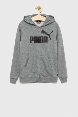 PUMA: Серая толстовка  Ess