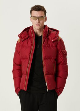 Moncler: Коричневый пуховик 