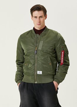 Alpha Industries: Куртка цвета хаки 