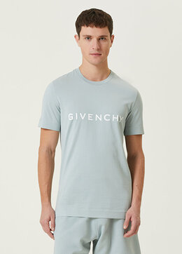 Givenchy: Голубая футболка 