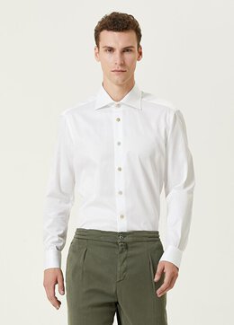 Kiton: Белая рубашка 