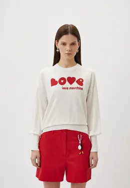 Love Moschino: Белый свитер 