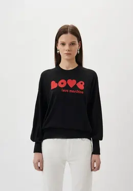 Love Moschino: Чёрный свитер 