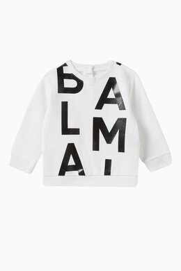 Balmain: Хлопковый свитшот