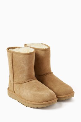 UGG: Коричневые ботинки Classic Short II