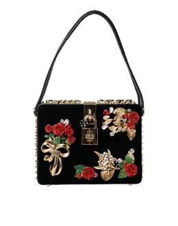 Dolce & gabbana: Чёрный клатч Crystal