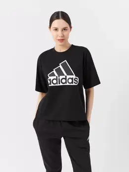 Adidas: Чёрная футболка  Essentials