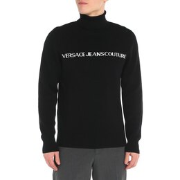 Versace Jeans Couture: Чёрный свитер 