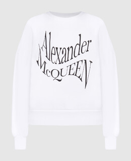 Alexander McQueen: Белый свитшот 