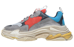 Balenciaga: Красные кроссовки  Triple S