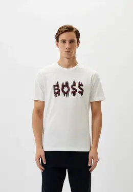 Boss: Белая футболка 